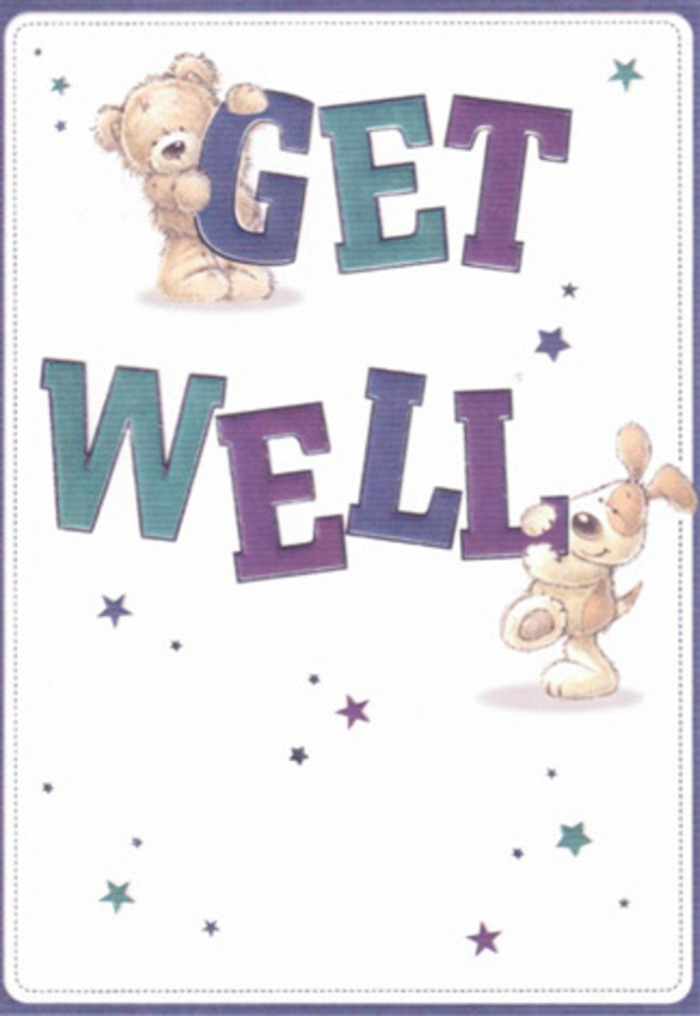 This get well card unfolds with bright affection, channeling the quiet strength and neighbourly care that fills West Heath's close-knit community. Playful illustrations of a bear and a long-eared puppy tell a simple, uplifting story: friends coming together to offer a message of encouragement. The bear's fluffy, soft texture and the puppy's endearing, velvety ears are thoughtfully rendered, almost inviting a tactile response. Buoyant, bold letters in purples and aquas anchor the scene, while a sprinkling of stars in cool blues and violets shimmer across the clear white field-a visual echo of well wishes floating through a sunny West Heath morning. The overall tone is gentle yet confident, aligning with the way West Heath's florists might curate a bouquet to lift a loved one's spirit. The joyful innocence and depth of care in this design promise reassurance, making this card a memorable companion for someone on the mend.